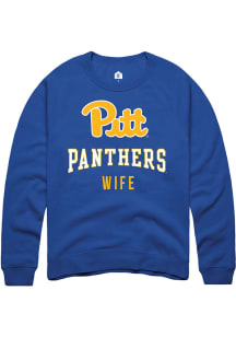 Rally Pitt Panthers Mens Blue Wife Long Sleeve Crew Sweatshirt
