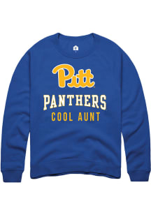 Rally Pitt Panthers Mens Blue Cool Aunt Long Sleeve Crew Sweatshirt