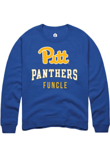 Rally Pitt Panthers Mens Blue Funcle Long Sleeve Crew Sweatshirt
