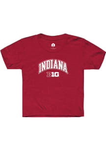 Youth Indiana Hoosiers Red Rally Arch Logo Short Sleeve T-Shirt