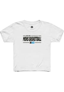 Youth Big Ten White Rally Mens Basketball Short Sleeve T-Shirt