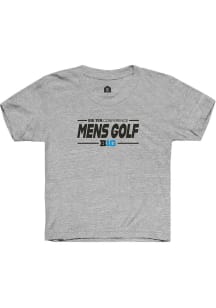 Youth Big Ten Grey Rally Mens Golf Short Sleeve T-Shirt