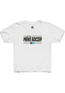 Youth Big Ten White Rally Mens Soccer Short Sleeve T-Shirt