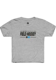 Youth Big Ten Grey Rally Field Hockey Short Sleeve T-Shirt