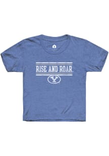 Rally BYU Cougars Youth Blue Chant Bars Short Sleeve T-Shirt