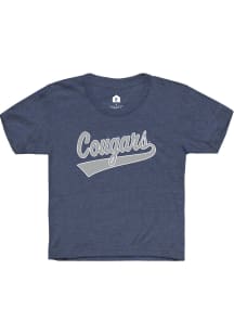 Rally BYU Cougars Youth Navy Blue Tailsweep Short Sleeve T-Shirt