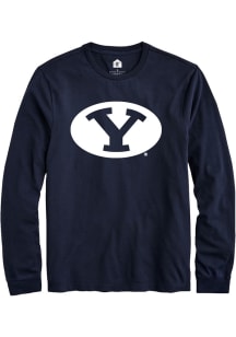 Rally BYU Cougars Navy Blue Primary Logo Long Sleeve T Shirt