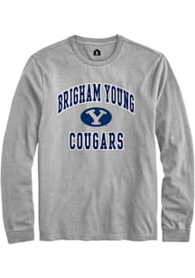Rally BYU Cougars Grey No 1 Long Sleeve T Shirt