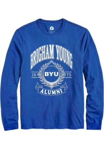 Rally BYU Cougars Blue Alumni Wreath Long Sleeve T Shirt