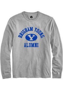 Rally BYU Cougars Grey Alumni Arch Long Sleeve T Shirt