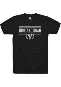 Rally BYU Cougars Black Chant Bars Short Sleeve T Shirt