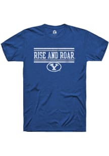 Rally BYU Cougars Blue Chant Bars Short Sleeve T Shirt