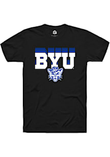 Rally BYU Cougars Black Repeat Short Sleeve T Shirt