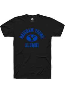 Rally BYU Cougars Black Alumni Arch Short Sleeve T Shirt