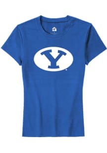 Rally BYU Cougars Womens Blue Primary Logo Short Sleeve T-Shirt