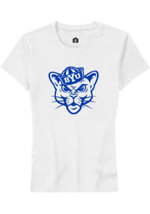 Rally BYU Cougars Womens White Alt Logo Short Sleeve T-Shirt