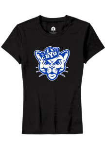 Rally BYU Cougars Womens Black Alt Logo Short Sleeve T-Shirt