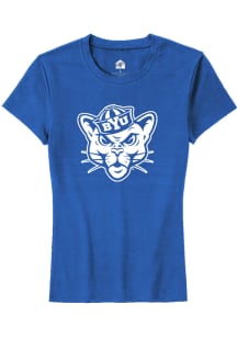 Rally BYU Cougars Womens Blue Alt Logo Short Sleeve T-Shirt