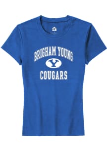 Rally BYU Cougars Womens Blue No 1 Short Sleeve T-Shirt