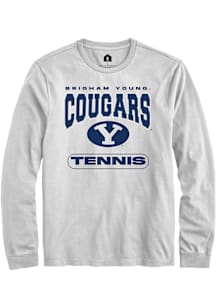 Rally BYU Cougars White Tennis Long Sleeve T Shirt