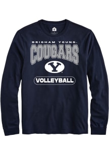 Rally BYU Cougars Navy Blue Volleyball Long Sleeve T Shirt