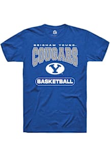 Rally BYU Cougars Blue Basketball Short Sleeve T Shirt