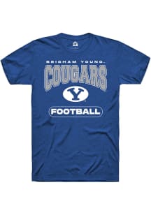Rally BYU Cougars Blue Football Short Sleeve T Shirt