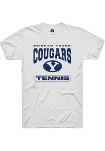 Rally BYU Cougars White Tennis Short Sleeve T Shirt