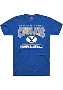 Rally BYU Cougars Blue Womens Basketball Short Sleeve T Shirt