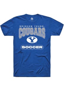 Rally BYU Cougars Blue Soccer Short Sleeve T Shirt