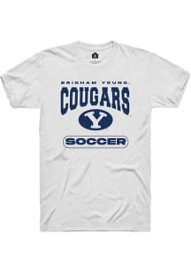 Rally BYU Cougars White Soccer Short Sleeve T Shirt