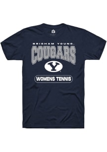 Rally BYU Cougars Navy Blue Womens Tennis Short Sleeve T Shirt