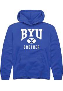 Rally BYU Cougars Youth Blue Brother Long Sleeve Hoodie