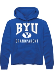 Rally BYU Cougars Mens Blue Grandparent Long Sleeve Hoodie