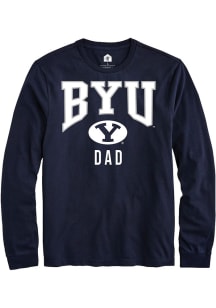 Rally BYU Cougars Navy Blue Dad Long Sleeve T Shirt