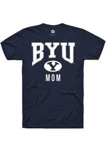 Rally BYU Cougars Navy Blue Mom Short Sleeve T Shirt
