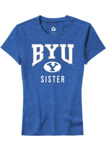 Rally BYU Cougars Womens Blue Sister Short Sleeve T-Shirt
