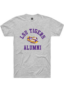 Rally LSU Tigers White Alumni Arch Short Sleeve T Shirt
