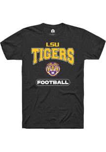 Rally LSU Tigers Black Football Short Sleeve T Shirt