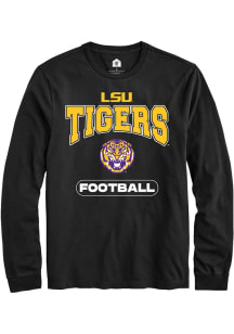 Rally LSU Tigers Black Football Long Sleeve T Shirt