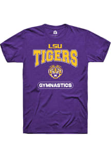 Rally LSU Tigers Purple Gymnastics Short Sleeve T Shirt