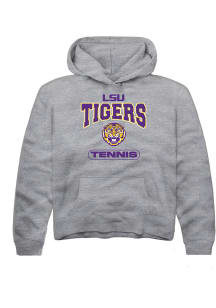 Rally LSU Tigers Youth Grey Tennis Long Sleeve Hoodie