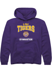 Rally LSU Tigers Youth Purple Gymnastics Long Sleeve Hoodie