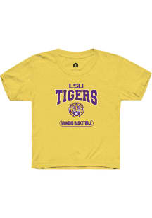 Rally LSU Tigers Youth Yellow Womens Basketball Short Sleeve T-Shirt