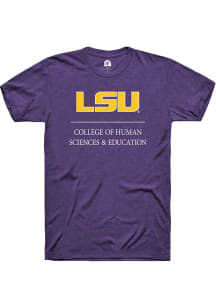 Rally LSU Tigers Purple College of Human Sciences &amp; Education Short Sleeve T Shirt