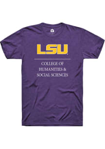 Rally LSU Tigers Purple College of Humanities &amp; Social Sciences Short Sleeve T Shirt