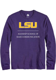 Rally LSU Tigers Purple Manship School of Mass Communication Long Sleeve T Shirt