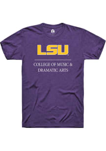 Rally LSU Tigers Purple College of Music &amp; Dramatic Arts Short Sleeve T Shirt
