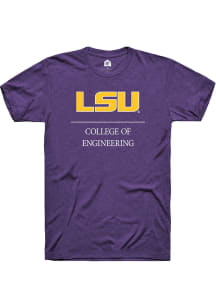 Rally LSU Tigers Purple College of Engineering Short Sleeve T Shirt
