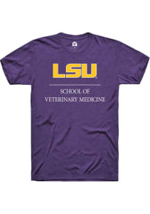 Rally LSU Tigers Purple School of Veterinary Medicine Short Sleeve T Shirt